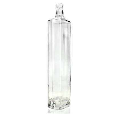 Akzeptables Kundenlogo Glasflasche Dreieck 650 ml Alkohol Whisky mit Kork