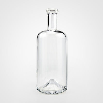 750 ml Glasflasche mit Gravuroberfläche und Korkschraubkappe
