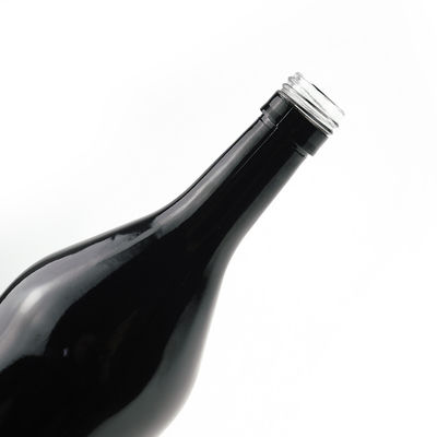 Leere schwarze Flasche für Whisky Wodka 500ml 1,75L Schraubkappe Flasche