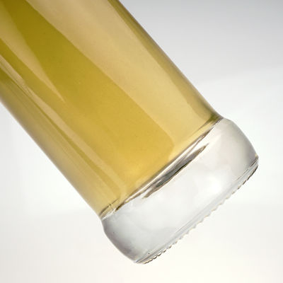 Gravierende Oberfläche Handhabung Glasflasche für Saft Wein Rum Kapazität 500 ml/700 ml/750 ml