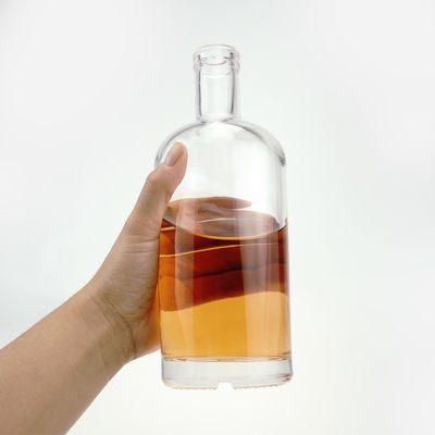 700 ml 750 ml 1000 ml Versiegelungsart KORK Runde Glasflasche für Spirituosen und Getränke