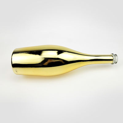 Mineralwasserflasche mit Korkschraubkappe mit Goldgravur Super Flint Glasflasche