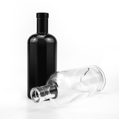 Runde leere Glasflasche für Wodka und Whisky 700 ml Kapazität