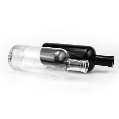 Runde leere Glasflasche für Wodka und Whisky 700 ml Kapazität