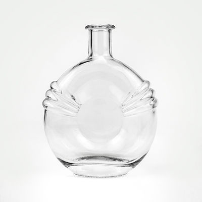 500 ml 700 ml klare Glasflasche mit Verschluss Korken für Brandy akzeptabel OEM/ODM Einzigartig