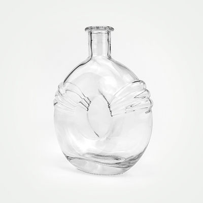 500 ml 700 ml klare Glasflasche mit Verschluss Korken für Brandy akzeptabel OEM/ODM Einzigartig