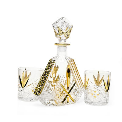 650 ml/700 ml/750 ml Glas Brandy Flaschen mit Fassungsvermögen und Glaskork