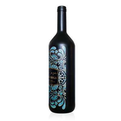 Custom Logo Printing Private Packaging Die Cut Embossed Private Hochzeit Rotwein Flaschen Etiketten