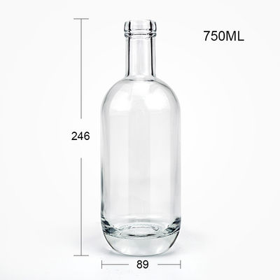 Rum Brandy Whisky und Gin Leere Glasflasche mit Deckel 700 ml Probe frei zur Verfügung gestellt