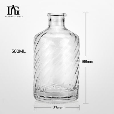 Versiegelungsart CORK 500 ml 700 ml 750 ml leerer Rum Whisky Spirits Wodka Glas Flasche