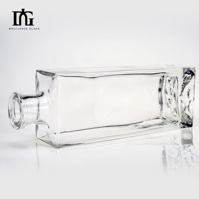 Offsetdruck 500 ml klare Glasflaschen mit dickem Boden und Korkkappe