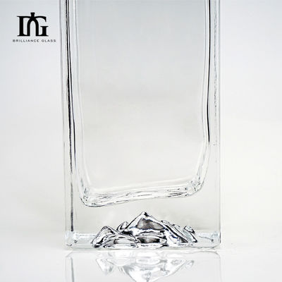 Offsetdruck 500 ml klare Glasflaschen mit dickem Boden und Korkkappe