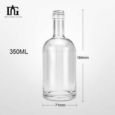 Glasflaschen mit Alkohol, Spirituosen, Wodka, Alkoholflaschen, 350 ml, 700 ml, 750 ml, Nordic Transparent