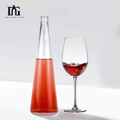 Maßgeschneiderte Luxus einzigartige Vase Glasflasche 700ml 750ml mit Korkkopf