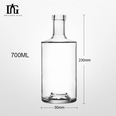 700 ml Glasflasche für Wodka Rum Whisky Siebdruck Warmstempel Malerei Gravur