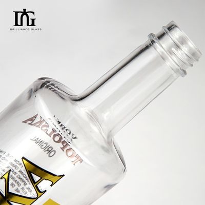 750 ml Super Flint Glasflasche für Gin, Wodka, Rum, Whisky und Brandy
