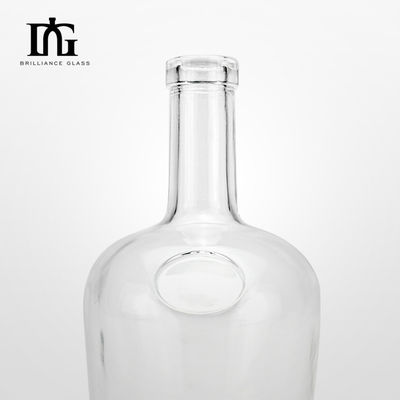 750 ml Glas Whiskey Rum Spirit Wodka Flasche mit Kork zum Heißstempeln