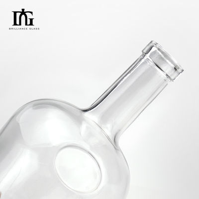 750 ml Glas Whiskey Rum Spirit Wodka Flasche mit Kork zum Heißstempeln