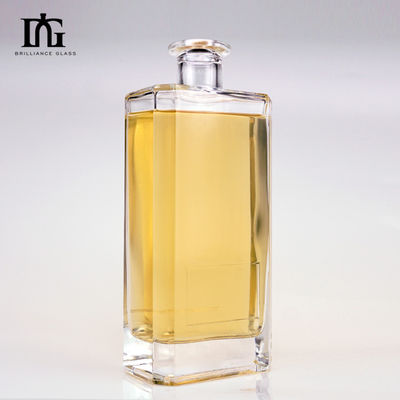 500 ml 750 ml Dicke Boden graviert Warmstempel Etikett Wodka Flasche für Liköre