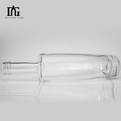 Akzeptables Kundenlogo 500 ml 750 ml 700 ml Glasflasche für Spirituosen und Getränke