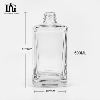200ml 50cl 100ml Getränke Schraubverschluss Gravierung Glasflasche mit Aluminium-Schraubdeckel