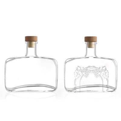 360 ml klare, leere, transparente Flasche für Wein und Spirituosen