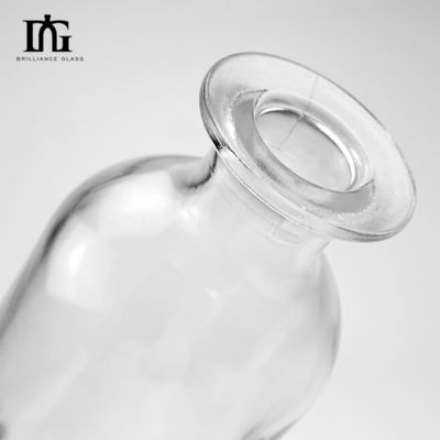 Gravieroberfläche 700 ml Runde Flasche mit breitem Mund für klaren Wodka Whisky