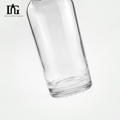 Glaskragen 500 ml 700 ml 750 ml Whisky Brandy leere Flasche mit Korken und Schraubkappe