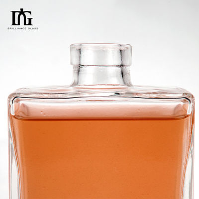 500 ml/700 ml/750 ml Kapazität Klassiker Quadratische Würfel Glas Whisky Brandy Wodka Flasche