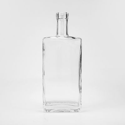 Glasflasche mit Elektroplattierung für individuelle Logo und Verpackung 700 ml 750 ml Wodka