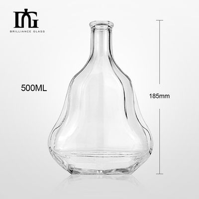 Custom 500 ml/1000 ml Gitarrenglas Whisky Brandy Glasflasche für Liköre und Getränke