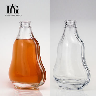 Leere klare Glasflasche für Alkohol Whisky Brandy Rum Gin Säure Etch Oberflächenbehandlung