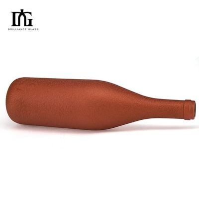 500 ml 700 ml 750 ml runde Glasflasche für Wein Whisky aus Flint