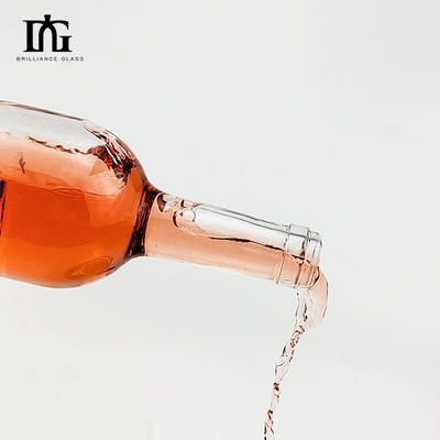200 ml 375 ml 500 ml 750 ml 1000 ml rundes leeres Feuersteinglas Alkohol Wein Gin Whisky Wodka Tequila Glasflasche mit Korkdeckel