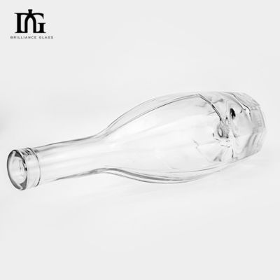 OEM/ODM akzeptabel 700ml Leere lange Hals Eis klare Glasflasche Wein Flasche Champagner