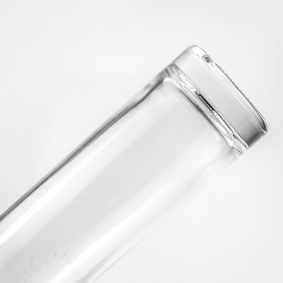 750 ml klare runde Glasflasche mit Korkkopf für Brandy Gin Rum Wodka Tequila Alkohol