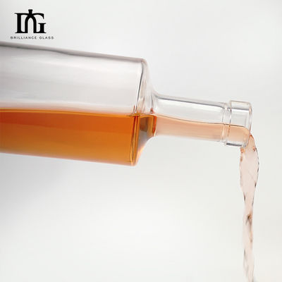 Industriegetränke 750 ml Klarer Gin Wodka Eis Wein Glasflasche mit Korkendichtung
