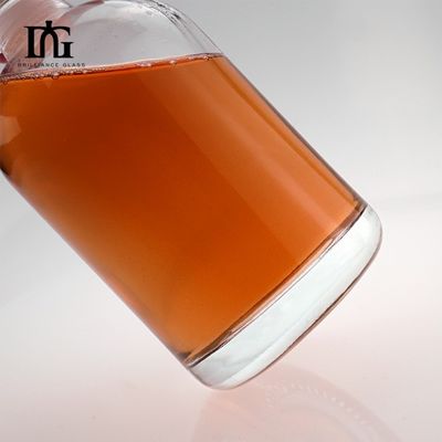 BRANDY Custom 500ml 700ml 750ml Rum Wodka Whisky Likör Gin Glasflasche mit Glaskork