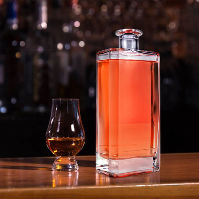 Siebdruck und Warmstempel Glasflasche für Brandy Rum Wodka 500ml/700ml/750ml