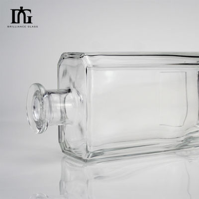 Siebdruck und Warmstempel Glasflasche für Brandy Rum Wodka 500ml/700ml/750ml