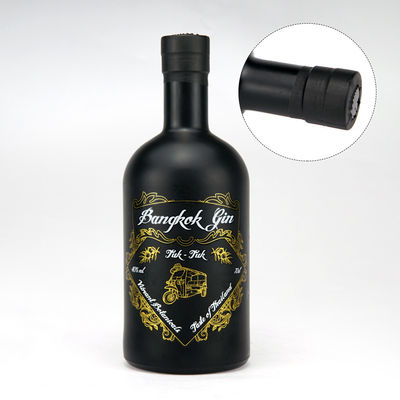 500 ml Bordeaux-Wodka-Glasflasche mit Farboberflächenbehandlung