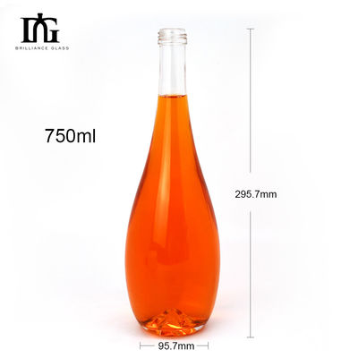 375 ml 500 ml 750 ml klares Wasser Glasflasche mit Gewindeverschluss Industriefrei zur Verfügung gestellt