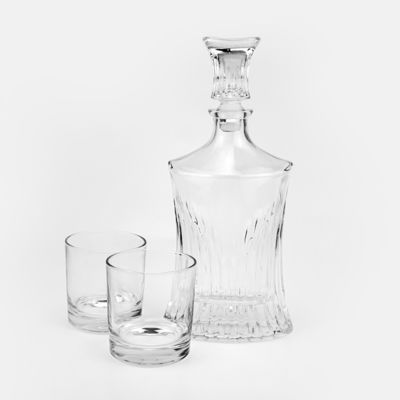 Siebdruck Warmstempel 750 ml Klarglasdekanter für Liköre und Getränke