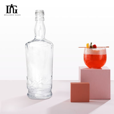 OEM/ODM 700ml 750ml Glasflasche für Wein Whisky Direktversorgung Kappe Typ Korkkorn Beide