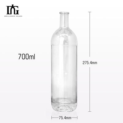700 ml Wein Gin Rum Wodka 750 ml Whisky Glasflasche mit Warmstempel Oberflächenbehandlung