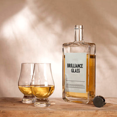 750 ml klare Rum-Gin-Glasflasche für Wodka