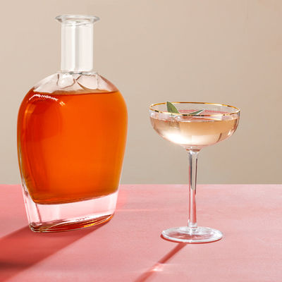 Custom Design 700ml Rum Glasflasche mit Korkkapazität 700ml Probe frei zur Verfügung gestellt