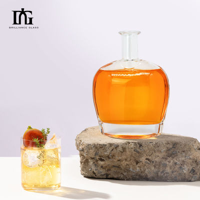 Custom Design 700ml Rum Glasflasche mit Korkkapazität 700ml Probe frei zur Verfügung gestellt