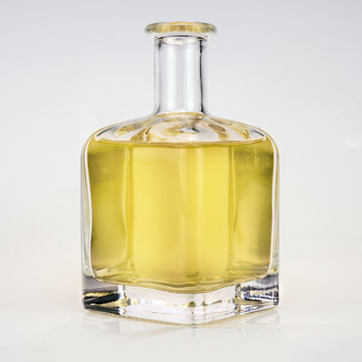 Custom Quadratglas Whisky Flasche Set 5CL 500ML 750ML Frostschlauch Durchstechflasche Basis Material Glas