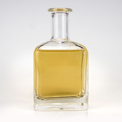 Custom Quadratglas Whisky Flasche Set 5CL 500ML 750ML Frostschlauch Durchstechflasche Basis Material Glas